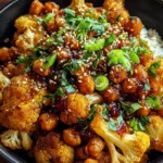 Vegan Hot Honey Cauliflower and Chickpeas Recipe