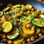 Zucchini Chickpea Skillet Dinner