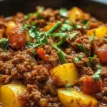 Aloo Keema Ground Meat with Potatoes