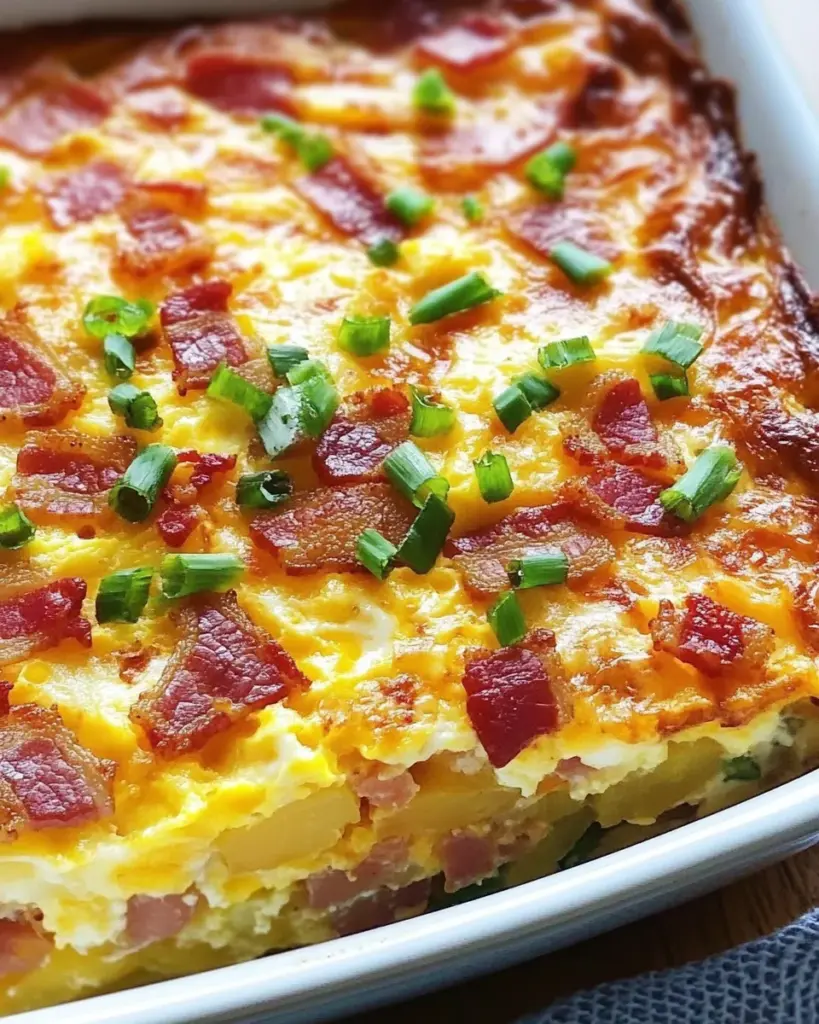 Bacon, Potato, and Egg Casserole