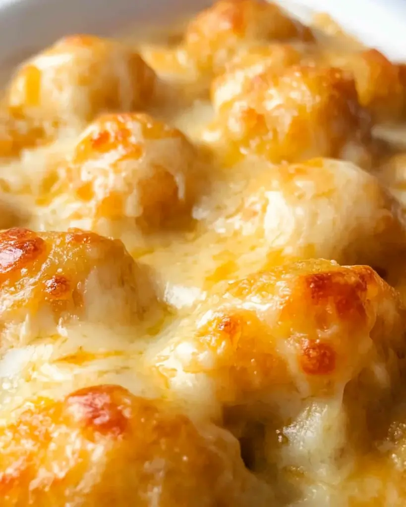 Cheesy Garlic Tater Tot Casserole