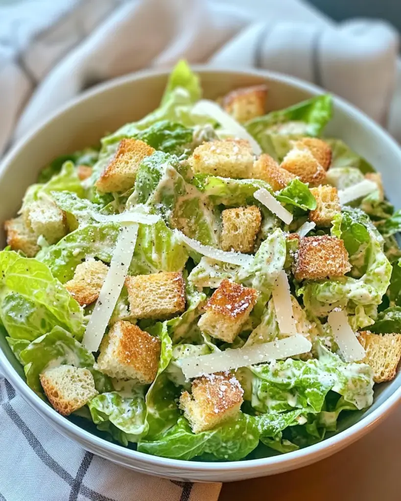 Classic Homemade Caesar Salad