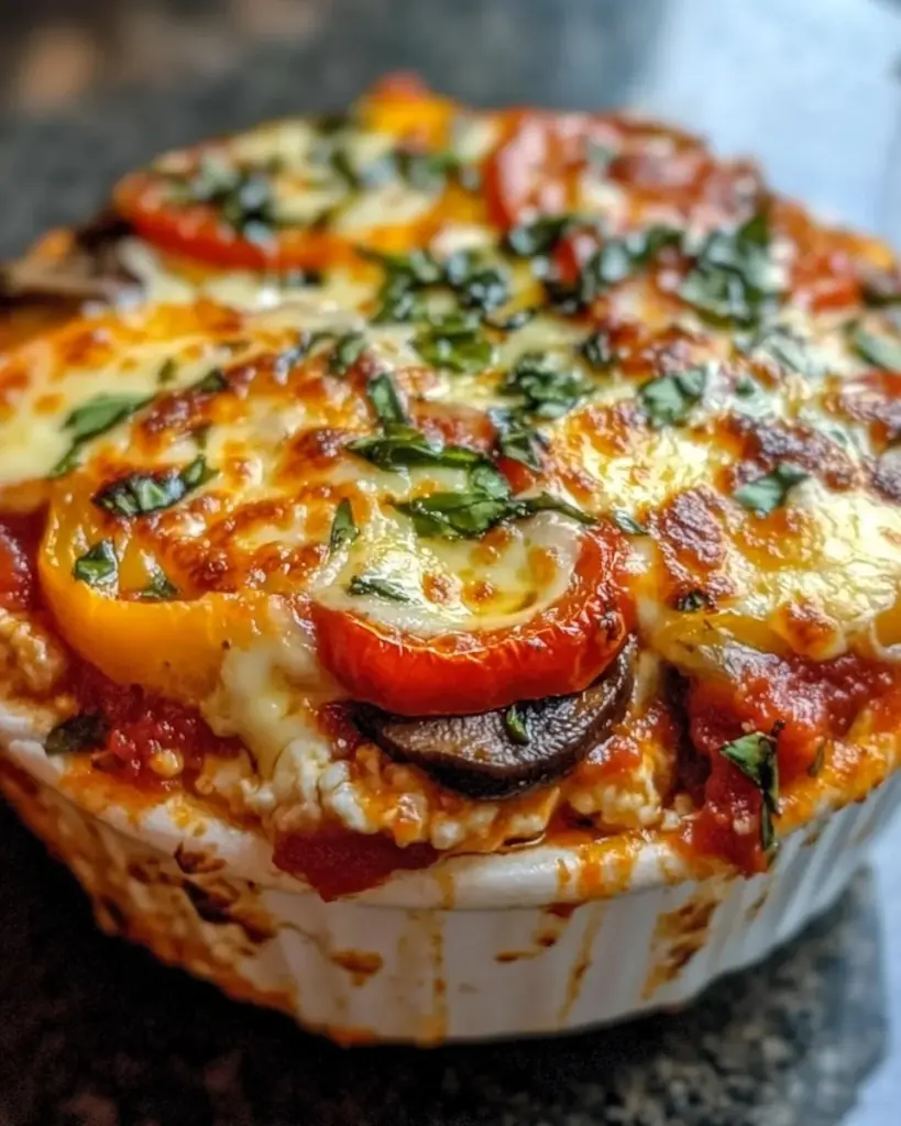 Cottage Cheese Pizza Bowl