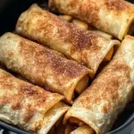 Easy Air Fryer Apple Pie Taquitos