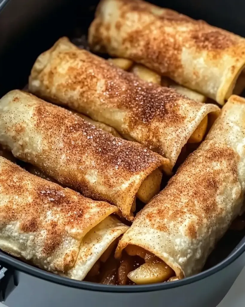 Easy Air Fryer Apple Pie Taquitos