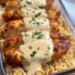 High Protein Creamy Cajun Chicken with Garlic Rice