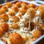 Irresistible Chicken Alfredo Tater Tot Casserole in 35 Minutes