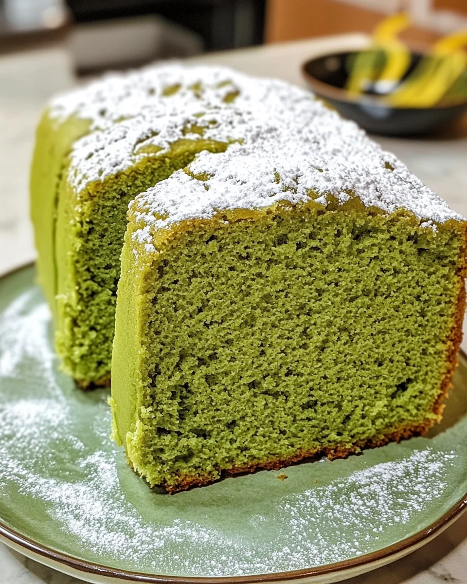Matcha Pound Cake Recipe