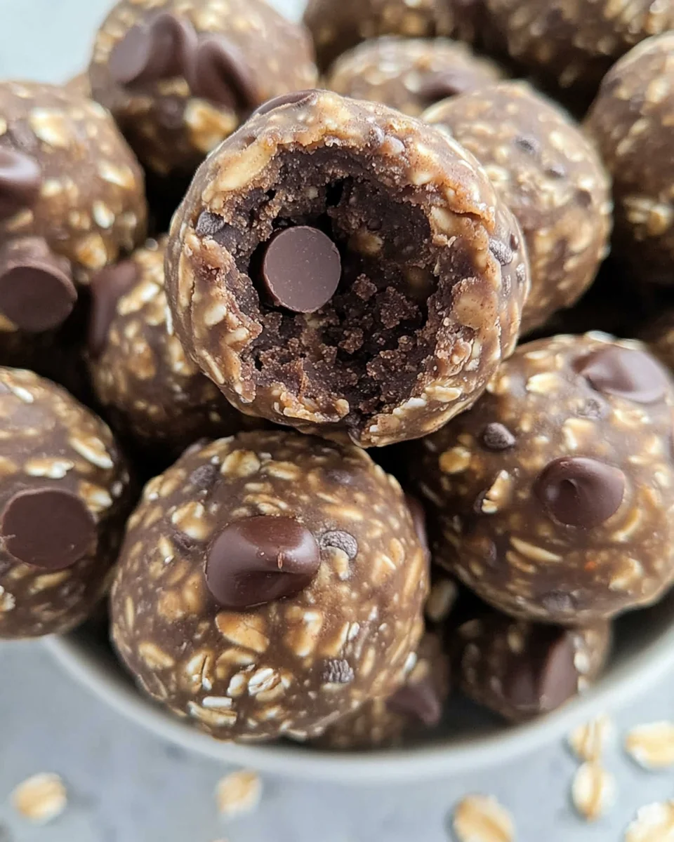 No Bake Chocolate Peanut Butter Energy Bites