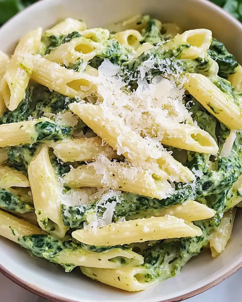 Pasta with Spinach Sauce
